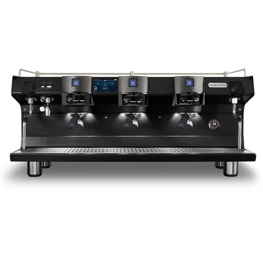 MAQUINA DE CAFE ESPRESSO INVICTA DE RANCILIO NEGRA 3 GRUPOS