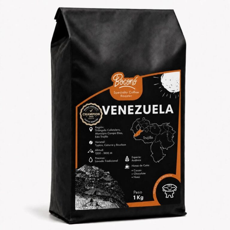 Venezuela Campo Elías 1 kg café de especialidad de Venezuela con notas de cacao chocolate y nuez